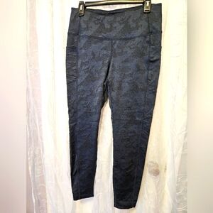 Navy blue design leggings